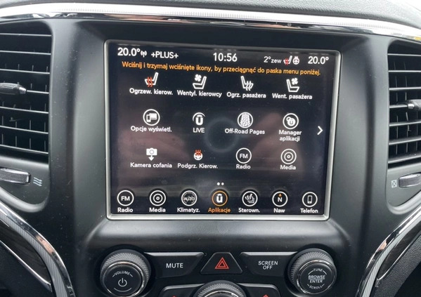 Jeep Grand Cherokee cena 143333 przebieg: 126000, rok produkcji 2018 z Myszyniec małe 407